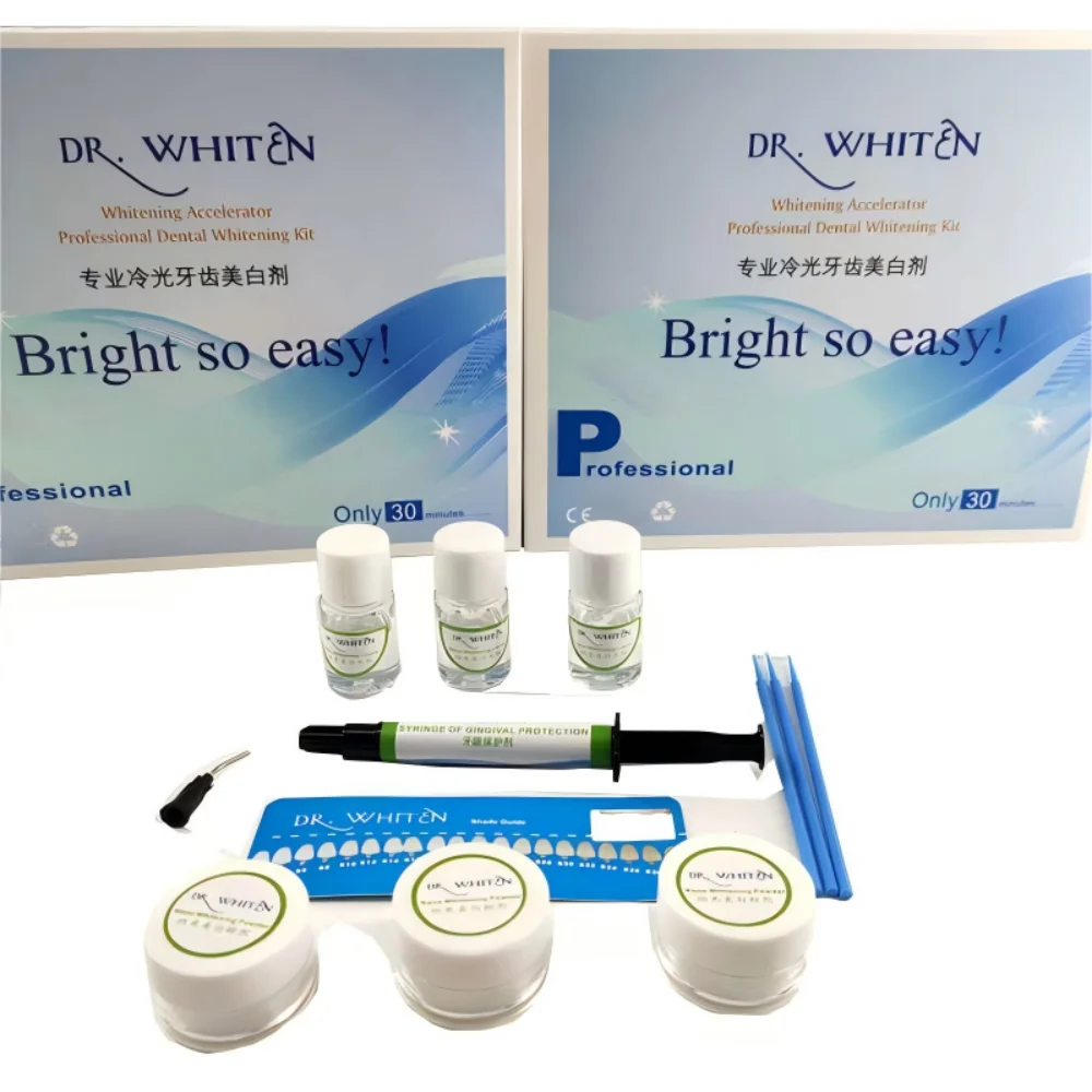 Teeth Whitening Gel Peroxide - Zahnaufhellungs-Set, 35 % HP, Bleichgel-Set für