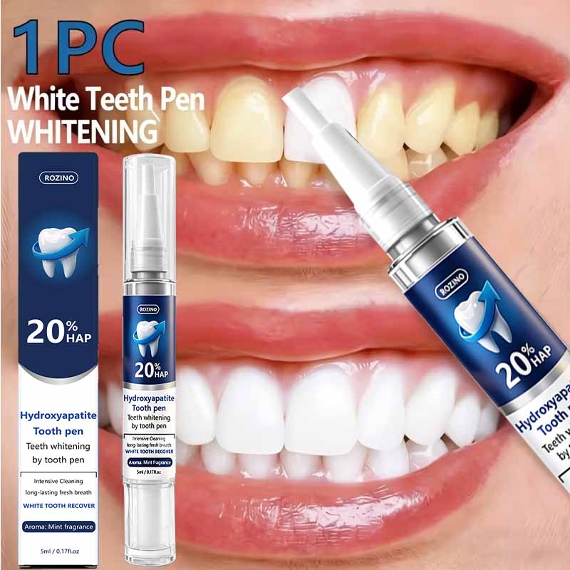 Teeth Whitening Fast - Schnellwirkender Zahnaufhellungsstift, kraftvolle Reinigung, neutralisiert Gelbstich,