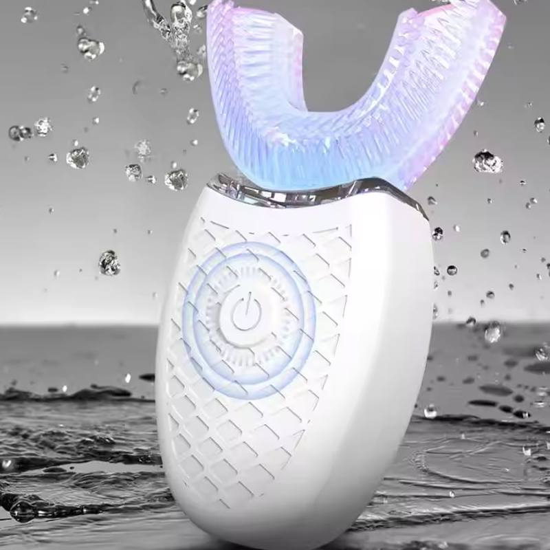 Teeth Whitening Toothbrush - Weiche Borsten, U-Form, intelligente Zahnaufhellung, wasserdicht,