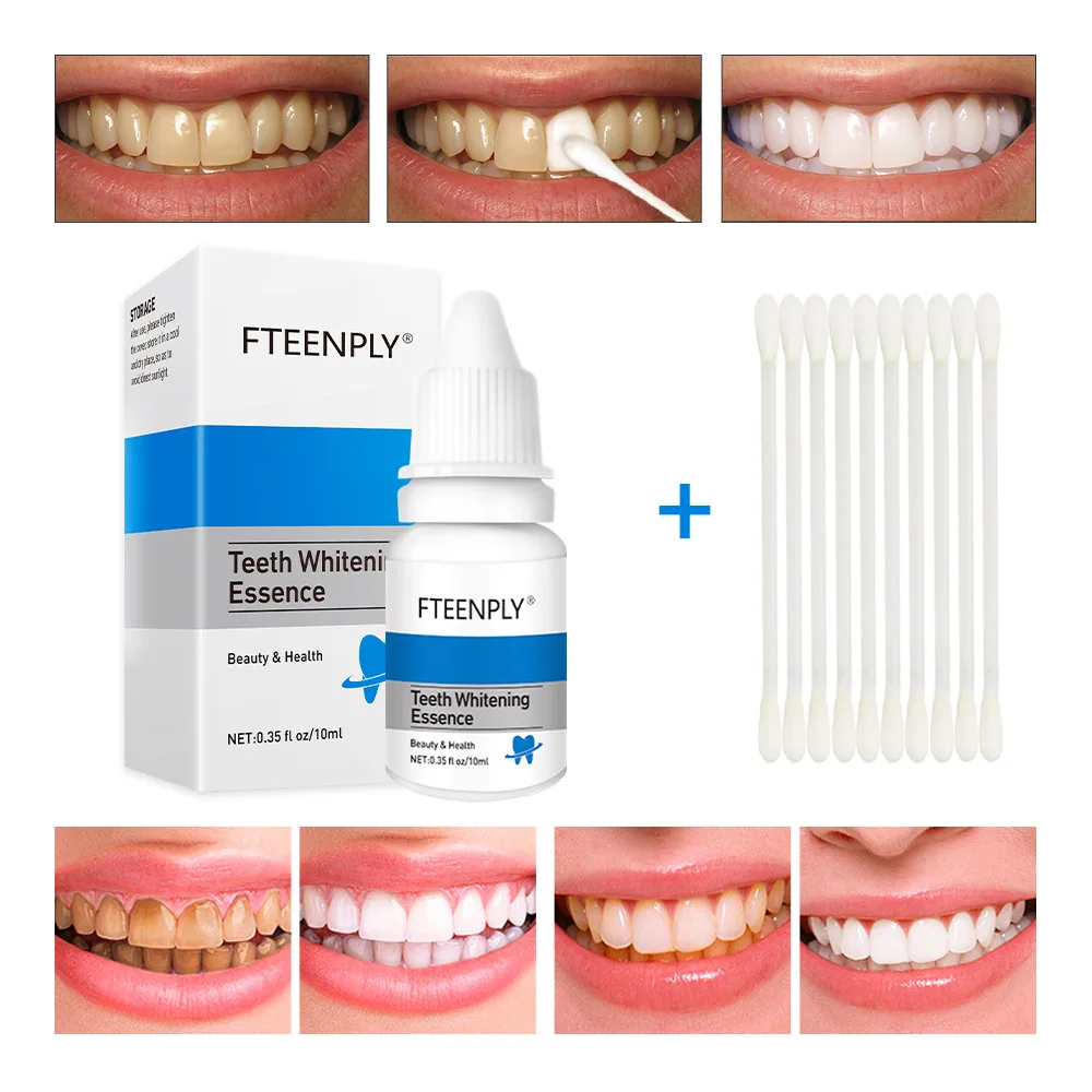 Teeth Whitening Natural - FTEENPLY Zahnaufhellung Essenz Pulver Mundhygiene Reinigungsserum
