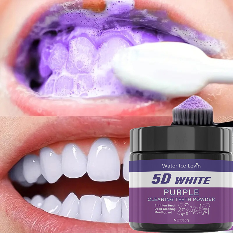 5D weißes Zahnpulver. Purple M – Teeth Whitening With Baking Soda Bewertung und Preis