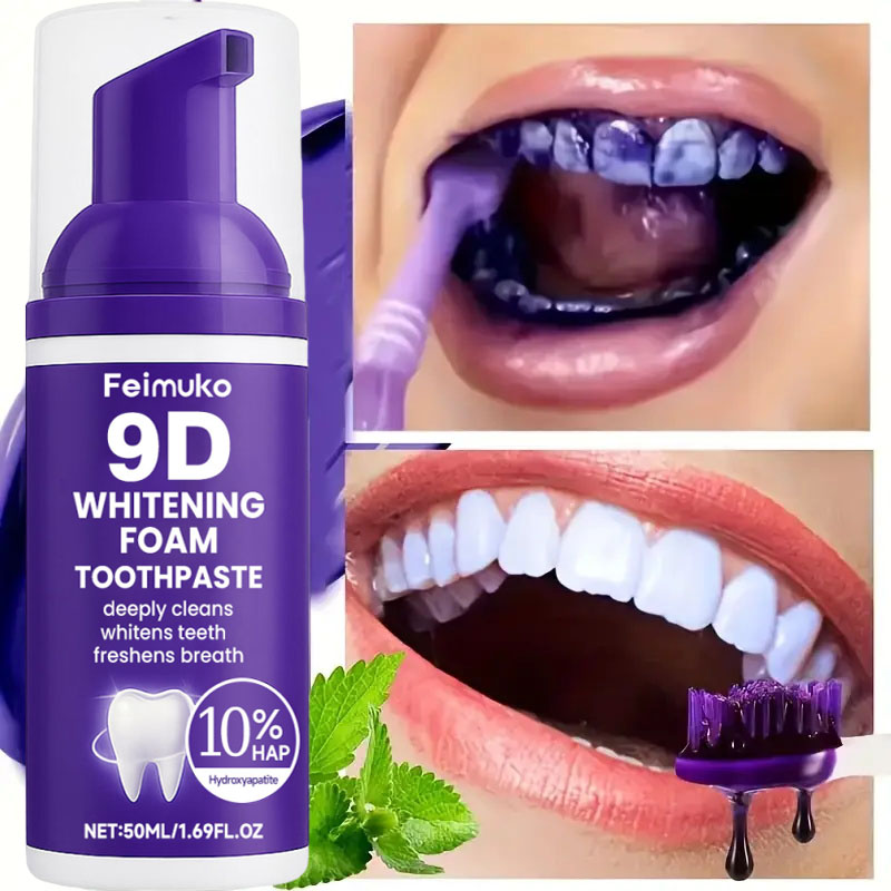 9D Lila Zahnaufhellungs-Zahnpa – Teeth Whitening Natural Bewertung und Preis