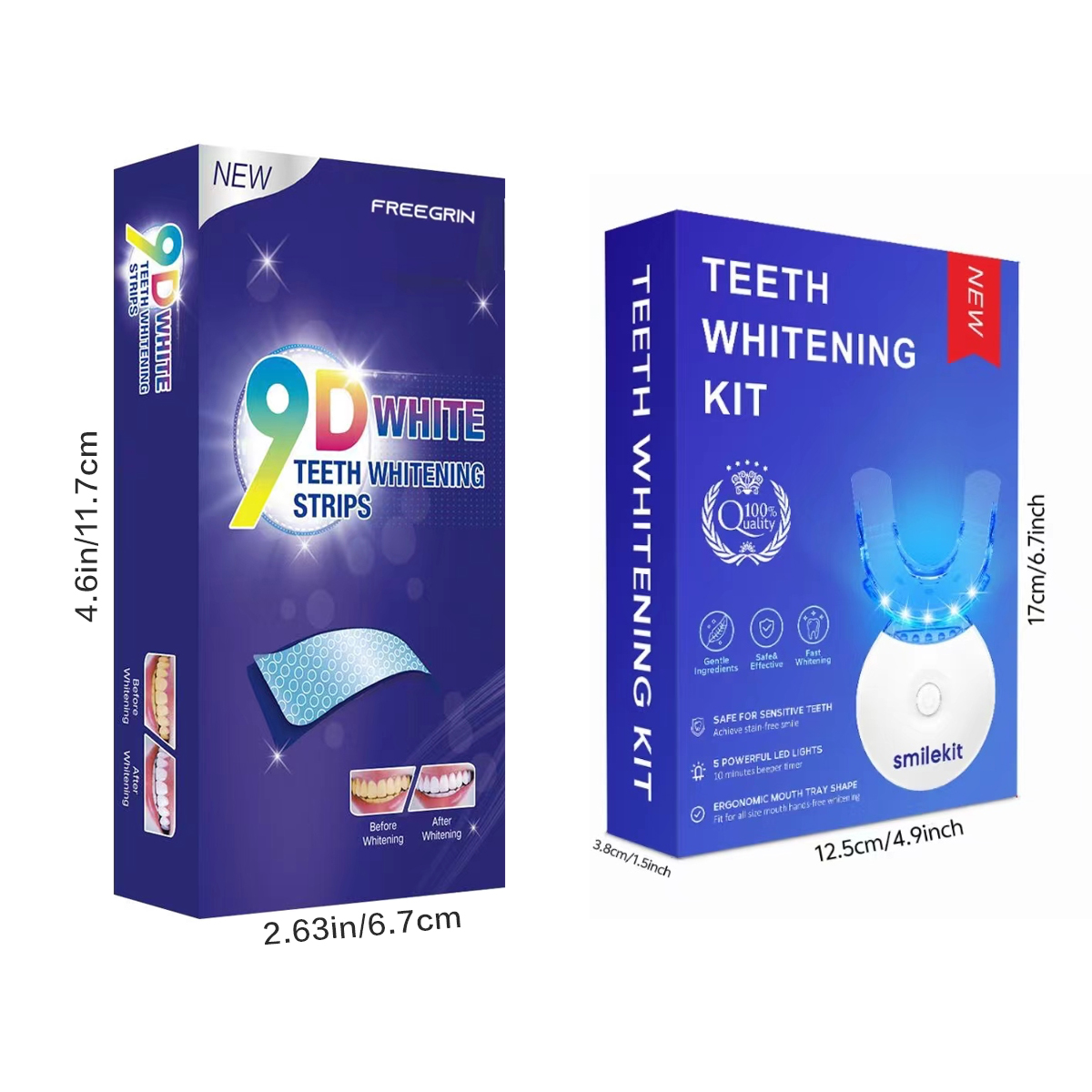 Zahnaufhellungs-Set – 5 x LED- – Teeth Whitening Hydrogen Peroxide Bewertung und Preis