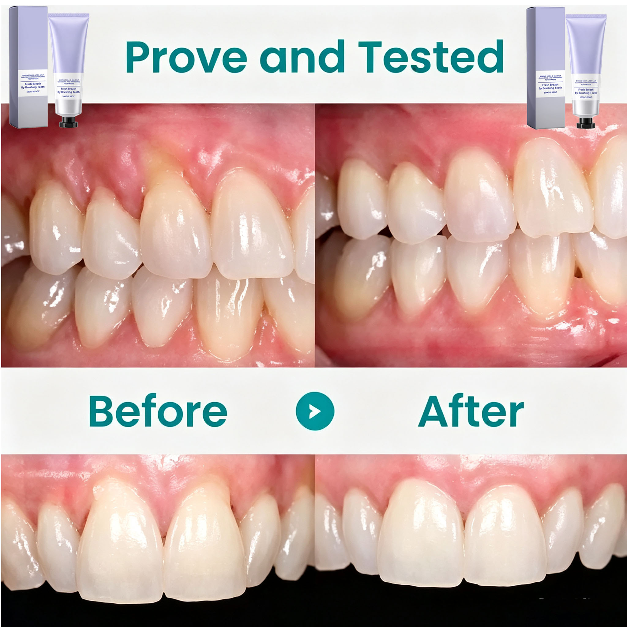 Backpulver- und Meersalz-Zahnp – Teeth Whitening With Baking Soda Bewertung und Preis