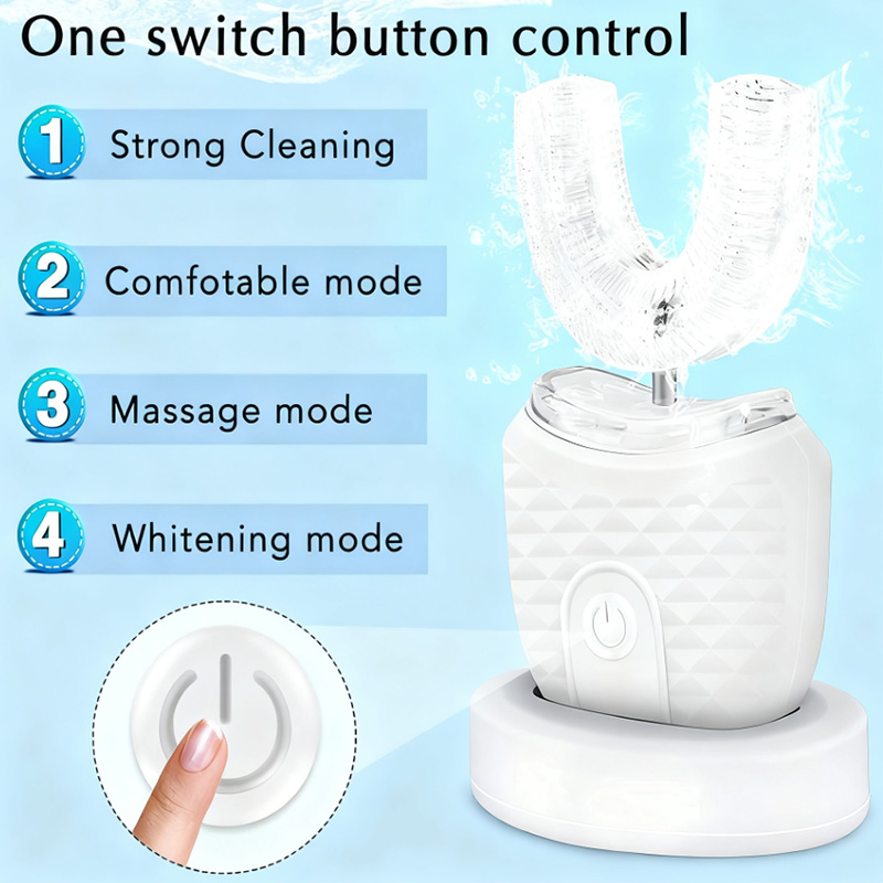 Tragbare U-förmige elektrische – Teeth Whitening Toothbrush Bewertung und Preis