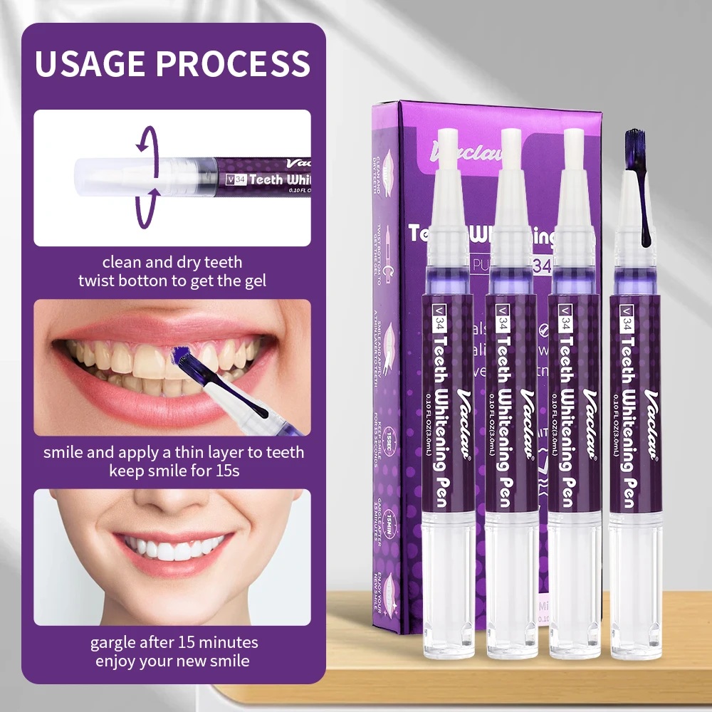 Vaclav V34 Lila Zahnaufhellung – Teeth Whitening Fast Bewertung und Preis